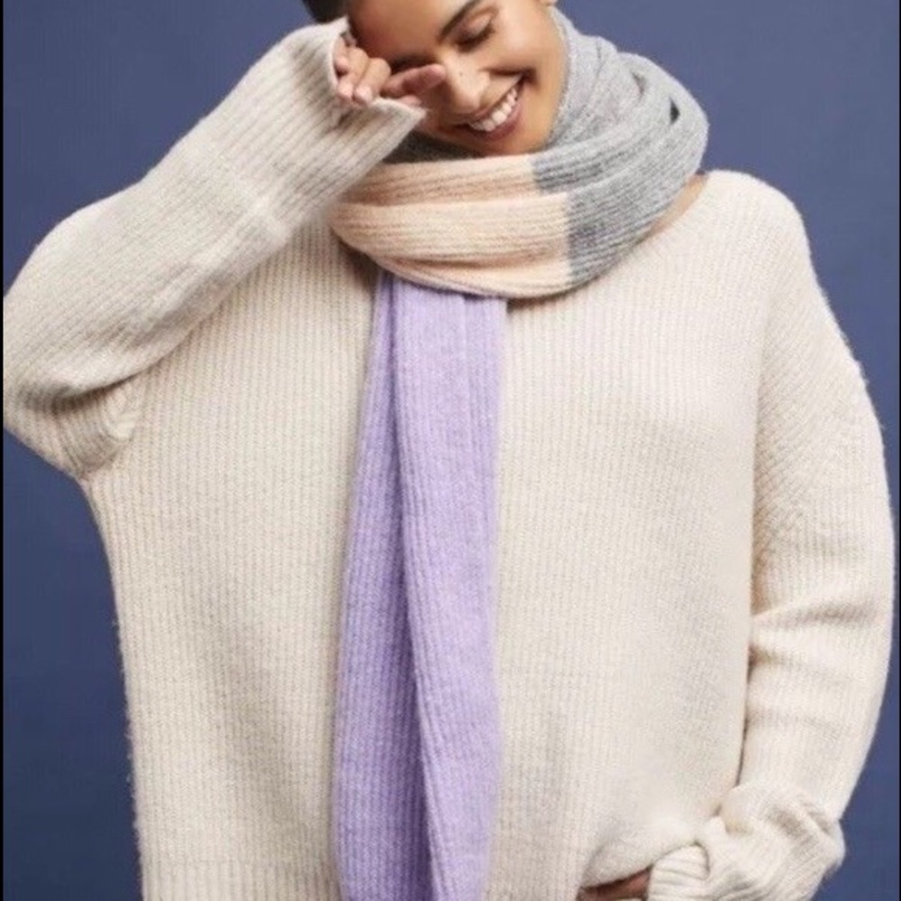 NWOT Sleeping on Snow anais colorblock scarf